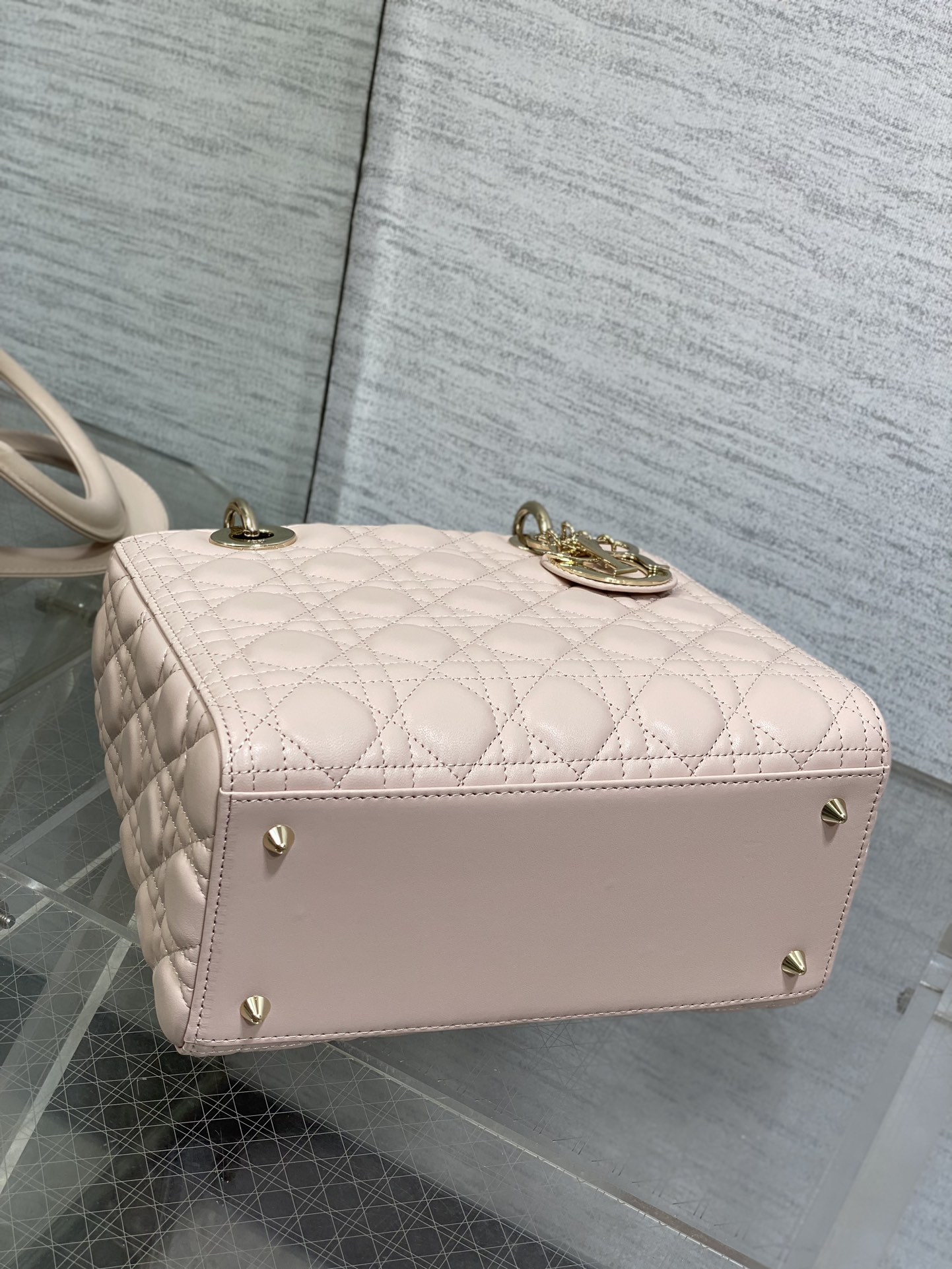 Medium Lady Dior Bag Powder Pink Cannage Lambskin